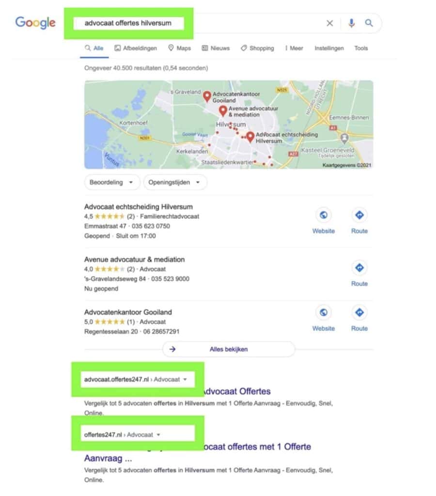 lokale seo advocaat hilversum