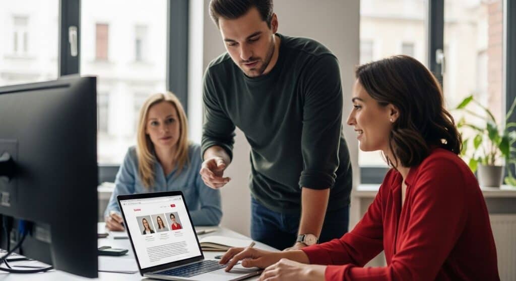 gebruiksvriendelijke website kantoor teamwork